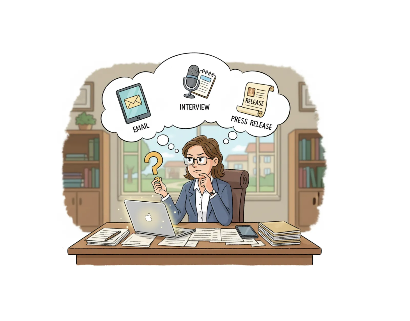 Email, Interview, or Press Release?