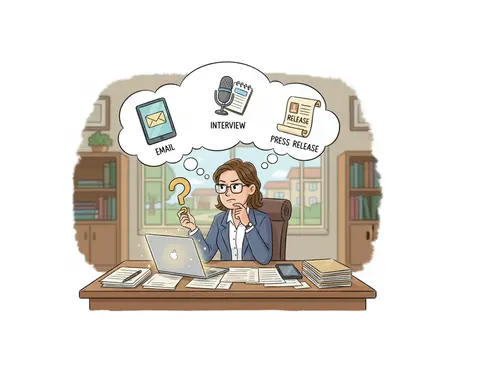 Email, Interview, or Press Release?